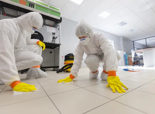 décontamination à Saint Thibéry près d'Adge dans l'Hérault 34