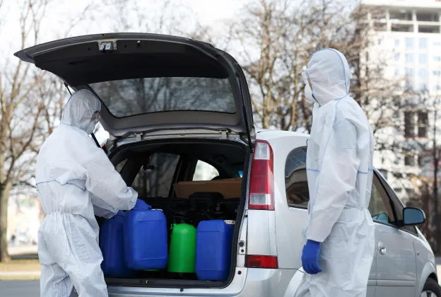 nettoyage post post-mortem à Saint Thibéry près d'Adge dans l'Hérault 34